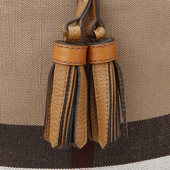 BURBERRY(USED)애쉬비 캔버스 체크 호보백