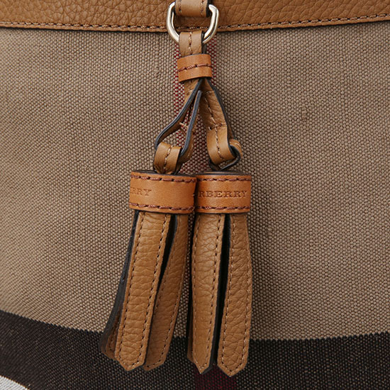 BURBERRY(USED)애쉬비 캔버스 체크 호보백
