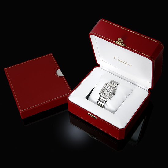 CARTIER(USED) 탱크 프랑세스 스틸 L