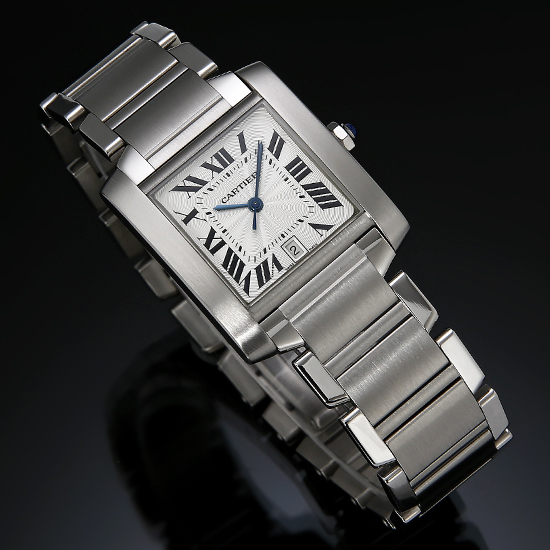 CARTIER(USED) 탱크 프랑세스 스틸 L