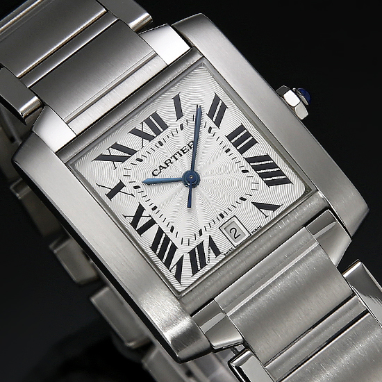 CARTIER(USED) 탱크 프랑세스 스틸 L