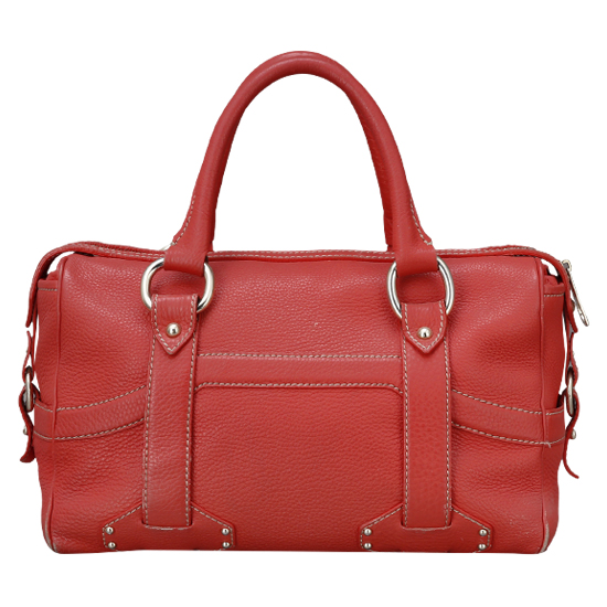 CELINE(USED)레드 레더 토드백