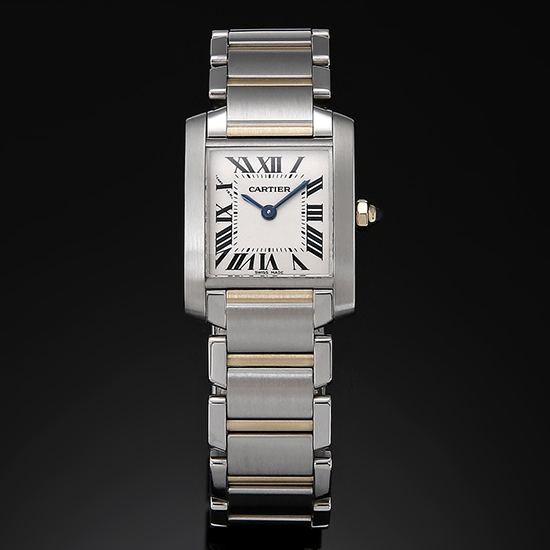 CARTIER(USED)탱크 프랑세스 콤비 스몰