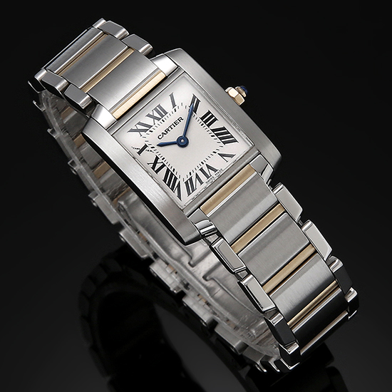CARTIER(USED)탱크 프랑세스 콤비 스몰