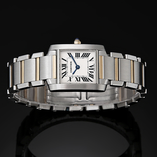 CARTIER(USED)탱크 프랑세스 콤비 스몰