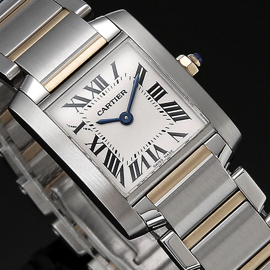 CARTIER(USED)탱크 프랑세스 콤비 스몰
