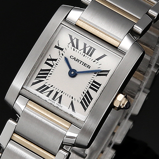 CARTIER(USED)탱크 프랑세스 콤비 스몰