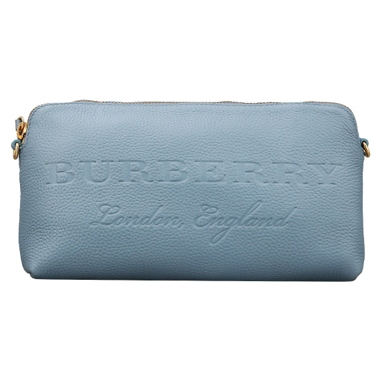 BURBERRY(USED)블루 레더 크로스 바디백