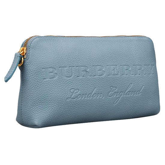 BURBERRY(USED)블루 레더 크로스 바디백