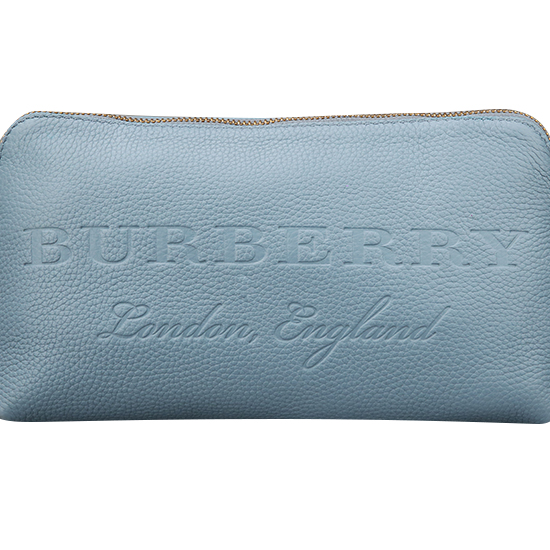 BURBERRY(USED)블루 레더 크로스 바디백