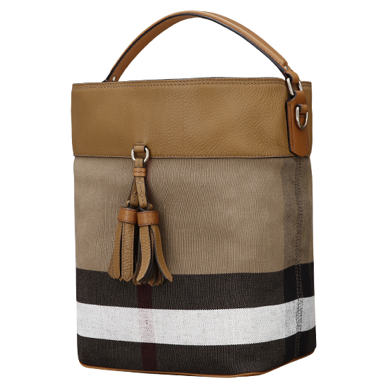 BURBERRY(USED)애쉬비 캔버스 체크 호보백