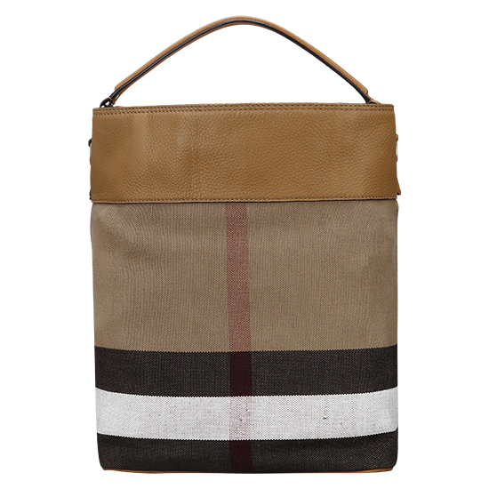BURBERRY(USED)애쉬비 캔버스 체크 호보백