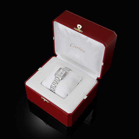 CARTIER(USED)탱크 앙글레즈 스틸 스몰