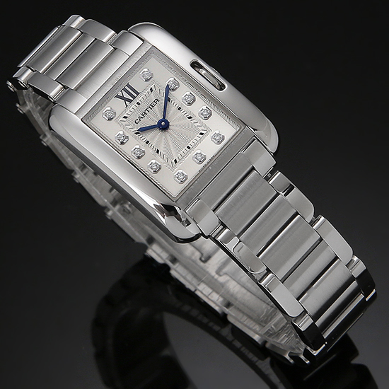 CARTIER(USED)탱크 앙글레즈 스틸 스몰