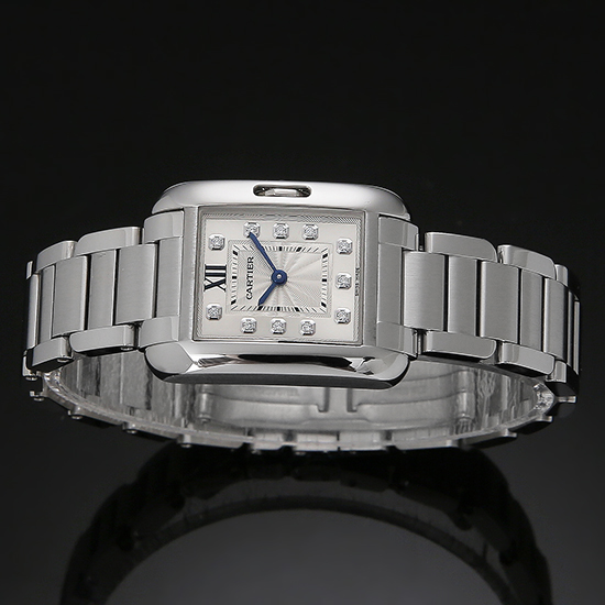 CARTIER(USED)탱크 앙글레즈 스틸 스몰