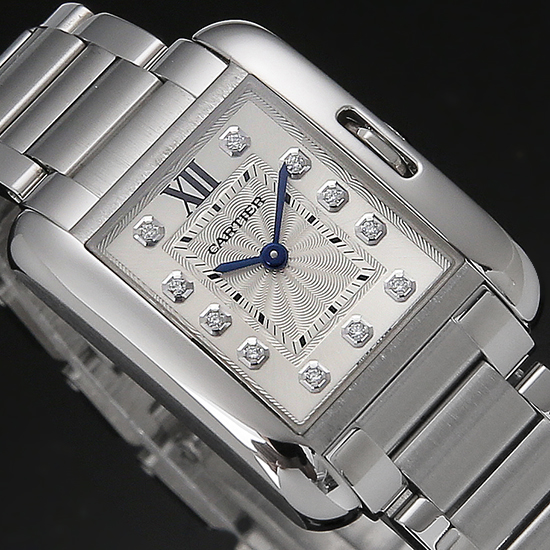 CARTIER(USED)탱크 앙글레즈 스틸 스몰