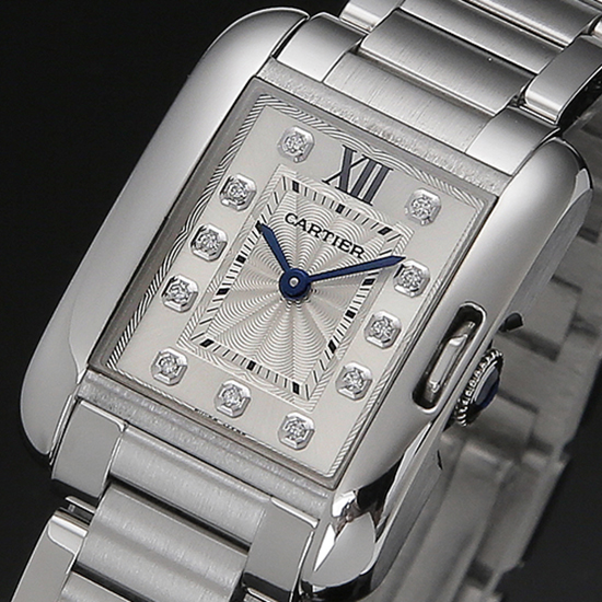 CARTIER(USED)탱크 앙글레즈 스틸 스몰