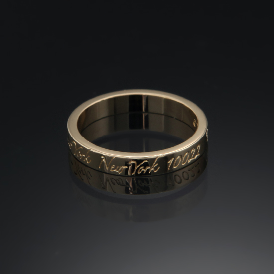 TIFFANY(USED) 밴드 노트링 #46