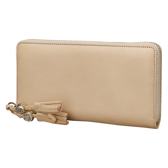 GUCCI(USED) 구찌 소호 레더 테슬 지퍼 장지갑