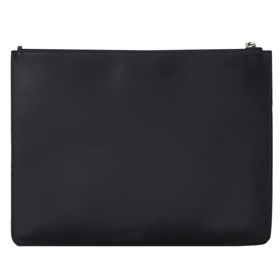 GIVENCHY(USED)지방시 로고 블랙 레더 클러치