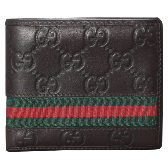 GUCCI(USED) 구찌 씨마 시그니처 브라운 레더 반지갑