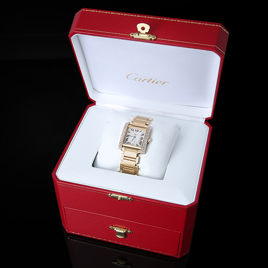 CARTIER(USED) 탱크 프랑세스 옐로우골드