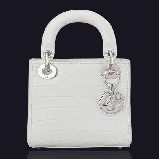 CHRISTIAN DIOR(USED)레이디디올 미니 엘리게이터