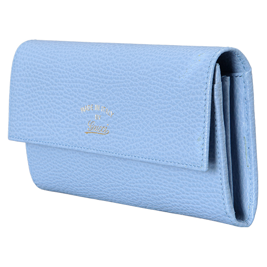 GUCCI(USED) 구찌  블루 레더 스윙 장지갑