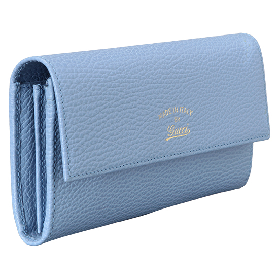 GUCCI(USED) 구찌  블루 레더 스윙 장지갑