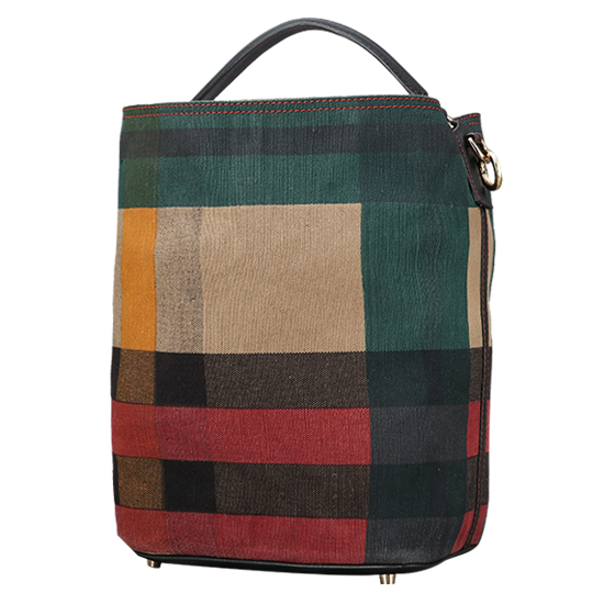 BURBERRY(USED)애쉬비 캔버스 체크 호보백