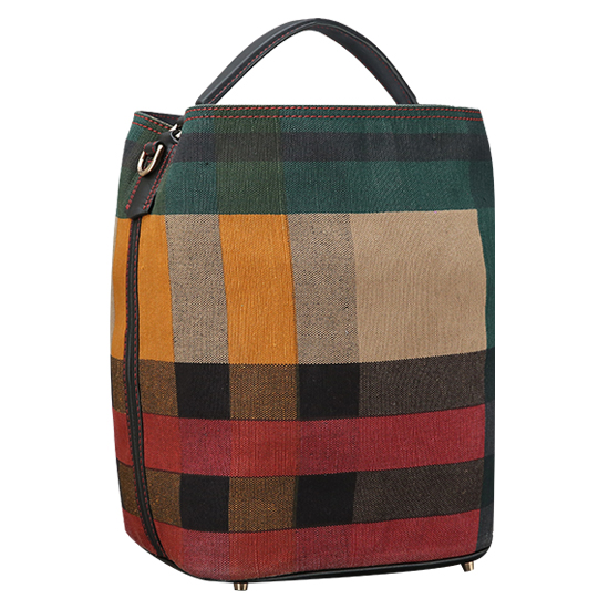 BURBERRY(USED)애쉬비 캔버스 체크 호보백