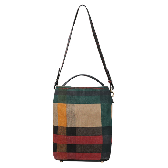 BURBERRY(USED)애쉬비 캔버스 체크 호보백