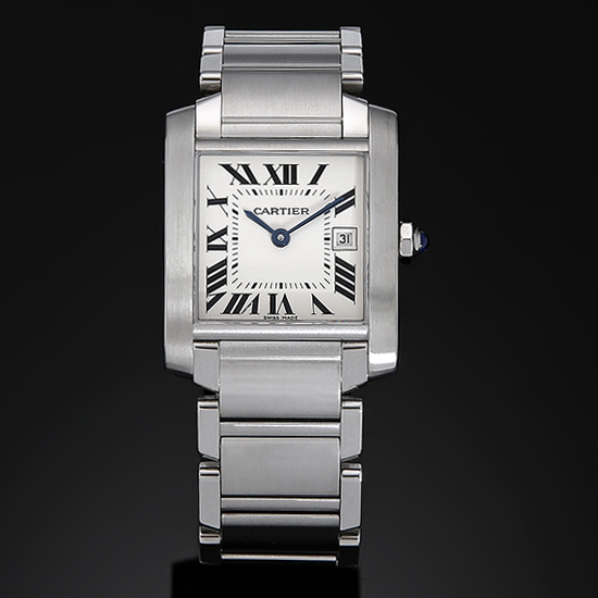 CARTIER(USED)탱크 프랑세스 스틸 M