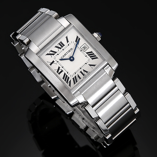 CARTIER(USED)탱크 프랑세스 스틸 M