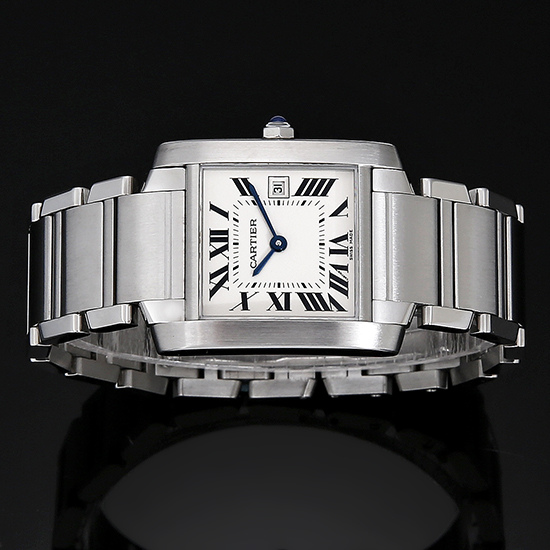 CARTIER(USED)탱크 프랑세스 스틸 M