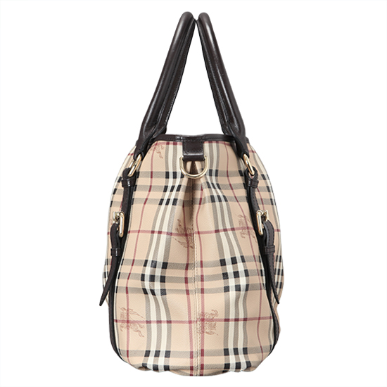 BURBERRY(USED)PVC 노바체크 토트겸 숄더백