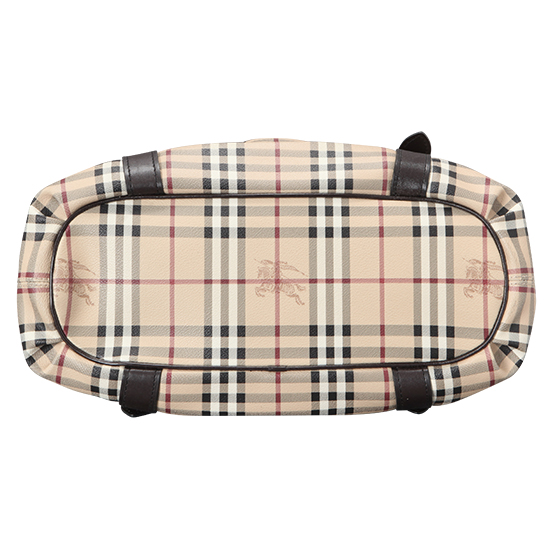 BURBERRY(USED)PVC 노바체크 토트겸 숄더백