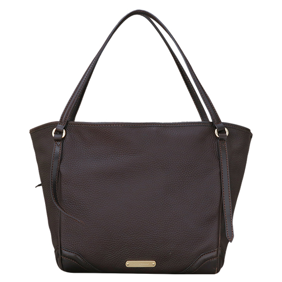 BURBERRY(USED)브라운 레더 숄더백