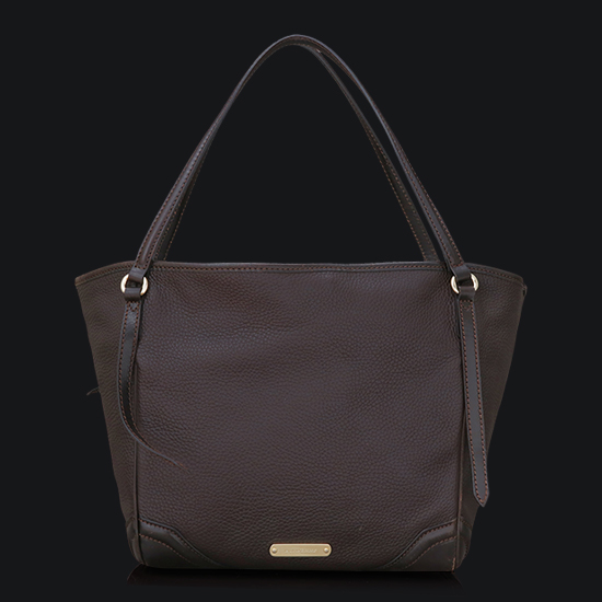 BURBERRY(USED)브라운 레더 숄더백