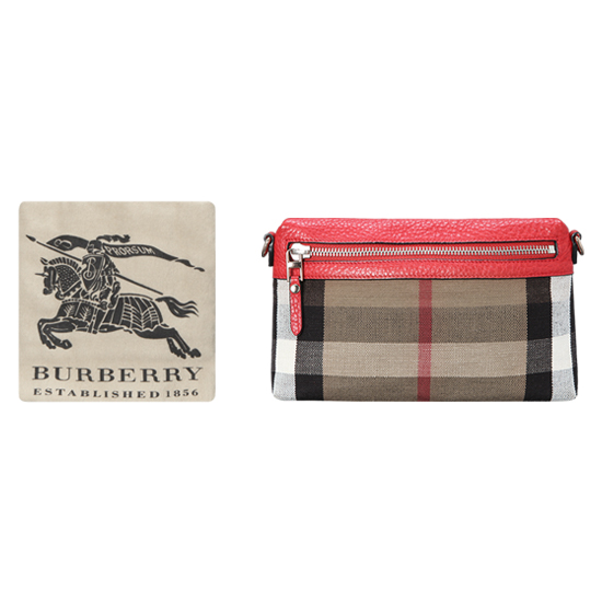 BURBERRY(USED)캔버스 레드 크로스 바디백