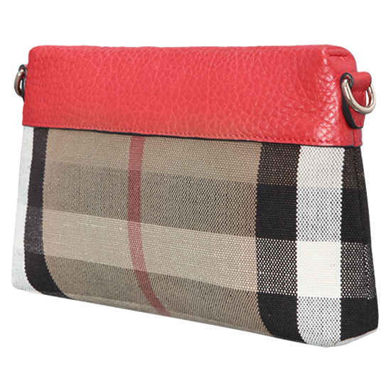 BURBERRY(USED)캔버스 레드 크로스 바디백