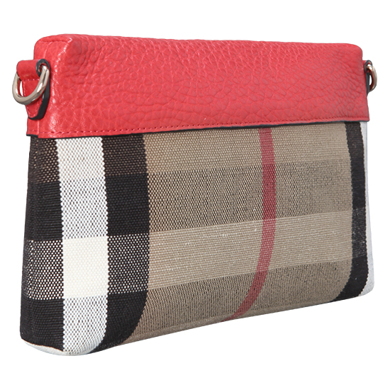 BURBERRY(USED)캔버스 레드 크로스 바디백