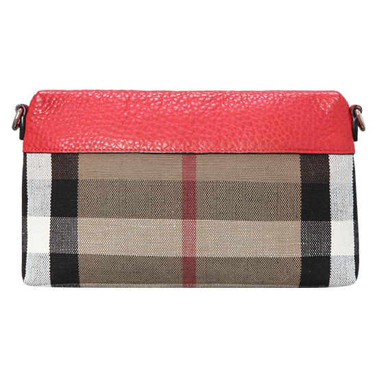 BURBERRY(USED)캔버스 레드 크로스 바디백