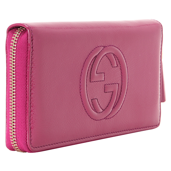 GUCCI(USED) 구찌 페이던트 인터락킹 소호 월릿