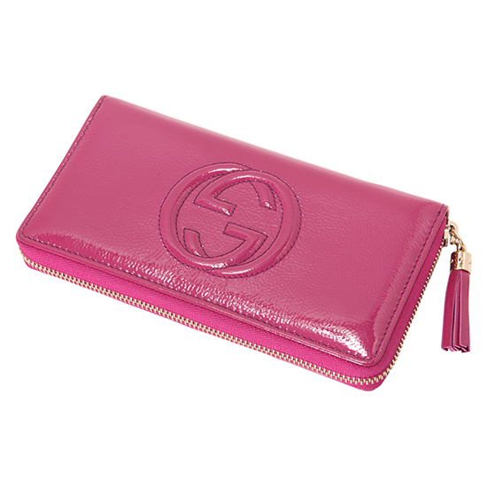 GUCCI(USED) 구찌 페이던트 인터락킹 소호 월릿
