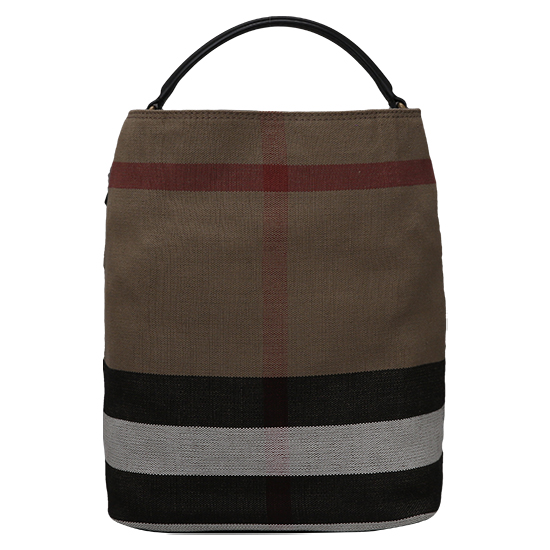 BURBERRY(USED)애쉬비 캔버스 체크 호보백