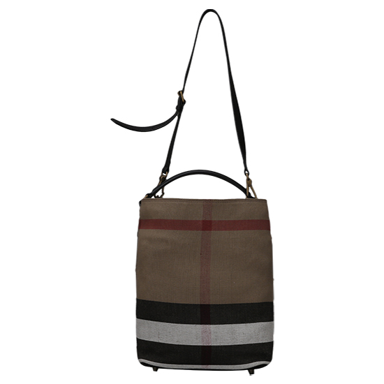 BURBERRY(USED)애쉬비 캔버스 체크 호보백