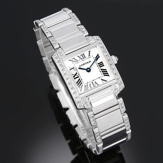 CARTIER(USED)탱크 프랑세스 베젤다이아