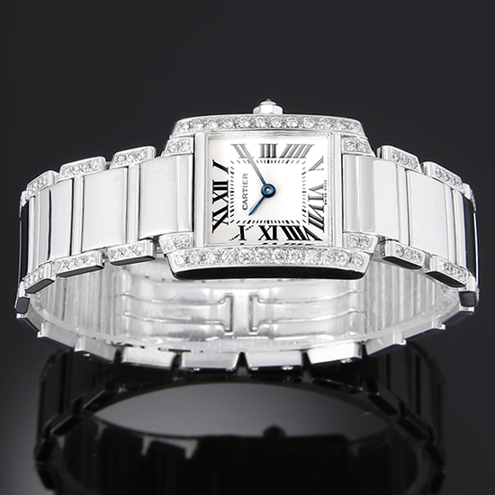 CARTIER(USED)탱크 프랑세스 베젤다이아