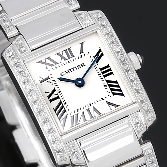 CARTIER(USED)탱크 프랑세스 베젤다이아